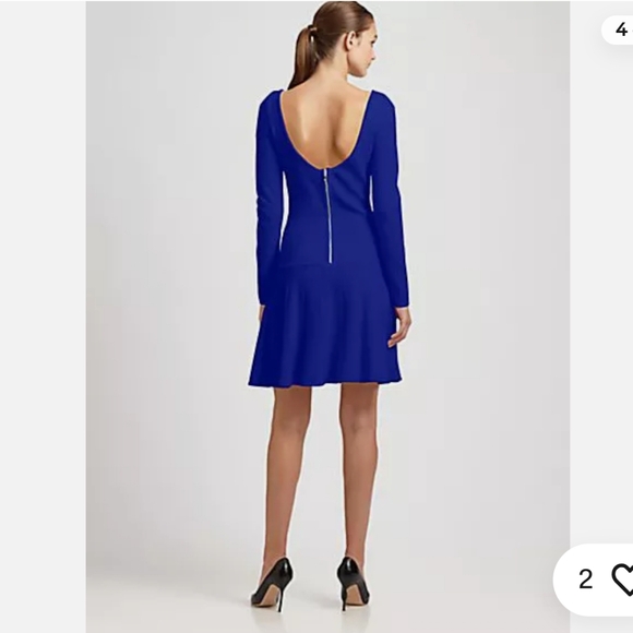 MILLY  NEW YORK | SANDRA Merino Wool Pleated Dress. No flaws. Sz M - Picture 2 of 16